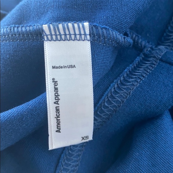 American Apparel Blue Ponte Knit midi skirt XS - Picture 8 of 10